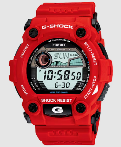 G shock Tide and Moon Graph Digital Red (7900 Series) Watch - G-7900A-4