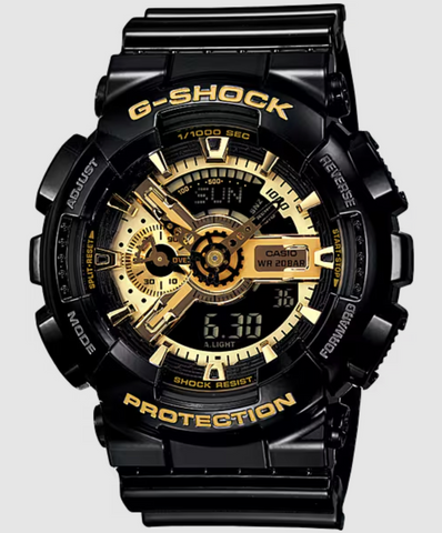 G Shock Analog-Digit Gold/Black (GA-1100 Series) Watch - GA-110GB-1A