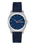 Nixon Silver/Indigo Medium Time Teller Denim Watch - A1412-5259