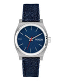 Nixon Silver/Indigo Medium Time Teller Denim Watch - A1412-5259