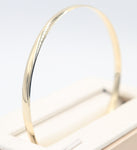 9ct Solid Gold Bangle 4mm wide