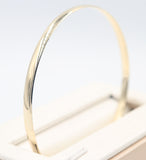 9ct Solid Gold Bangle 4mm wide