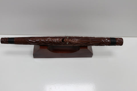 Wooden Putorino Flute with Base