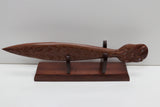 Wooden Paddle with a Stand