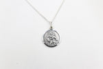 Solid Stg silver Saint Christopher Pendent UA10