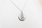 Solid Stg silver Saint Christopher Pendent UA10