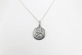 Solid Stg silver Saint Christopher Pendent UA10