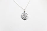 Solid Stg silver Saint Christopher Pendent UA10