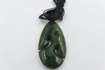 New Zealand Greenstone Koru Tear Drop