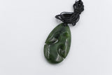 New Zealand Greenstone Koru Tear Drop