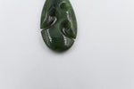 New Zealand Greenstone Koru Tear Drop