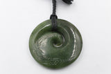 New Zealand Greenstone Carved Koru