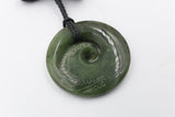 New Zealand Greenstone Carved Koru