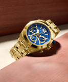 Guess Cobalt Gold Tone Watch - GW0714G2