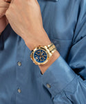 Guess Cobalt Gold Tone Watch - GW0714G2