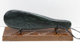 New Zealand Greenstone Mere 360mm or 36cm with Native wood Base