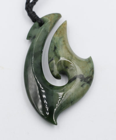 New Zealand Greenstone Birds Head Fish Hook