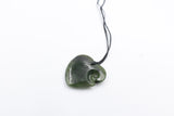 New Zealand Greenstone Heart Koru