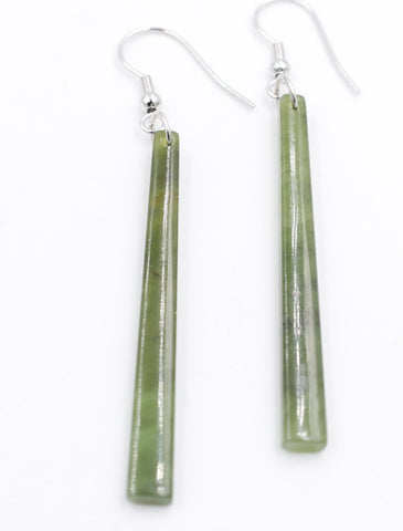 New Zealand Greenstone Drop Earrings