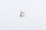 10ct Gold Genuine Emerald Earring