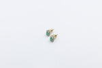 10ct Gold Genuine Emerald Earring