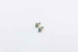 10ct Gold Genuine Emerald Earring