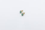 10ct Gold Genuine Emerald Earring