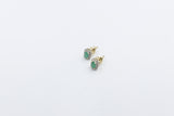 10ct Gold Genuine Emerald Earring