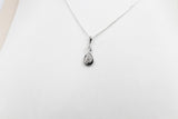 10ct white Diamond Set 0.10carat pendent