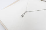 10ct white Diamond Set 0.10carat pendent