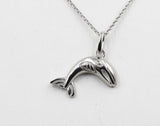 Stg Silver Whale Pendent with Chain