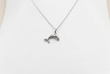 Stg Silver Whale Pendent with Chain