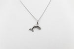 Stg Silver Whale Pendent with Chain