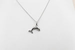 Stg Silver Whale Pendent with Chain