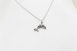 Stg Silver Whale Pendent with Chain