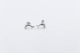 Stg Silver Whale Studs