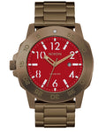 Nixon Smyth 44 Khaki/Red Watch - A1414-5262-00