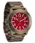 Nixon Smyth 44 Khaki/Red Watch - A1414-5262-00