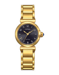 Citizen Ladies Gold/Black Eco Drive L Series Watches - EM1132-88H