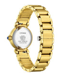 Citizen Ladies Gold/Black Eco Drive L Series Watches - EM1132-88H