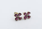 9ct Gold Garnet Earrings