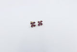 9ct Gold Garnet Earrings