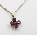 9ct Gold Set Genuine Garnet Pendent SYP3699