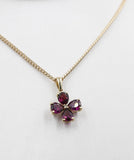 9ct Gold Set Genuine Garnet Pendent SYP3699