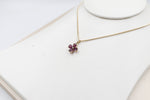 9ct Gold Set Genuine Garnet Pendent SYP3699