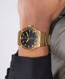 Guess Jet Black Gold Tone Watch GW0795G4