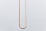 9ct Rose Gold Italian Wheatsheaf Chain 55cms