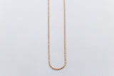 9ct Rose Gold Italian Wheatsheaf Chain 55cms