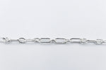 Stg Silver Paperclip Chain Bracelet SJV77319