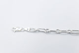 Stg Silver Paperclip Chain Bracelet SJV77319